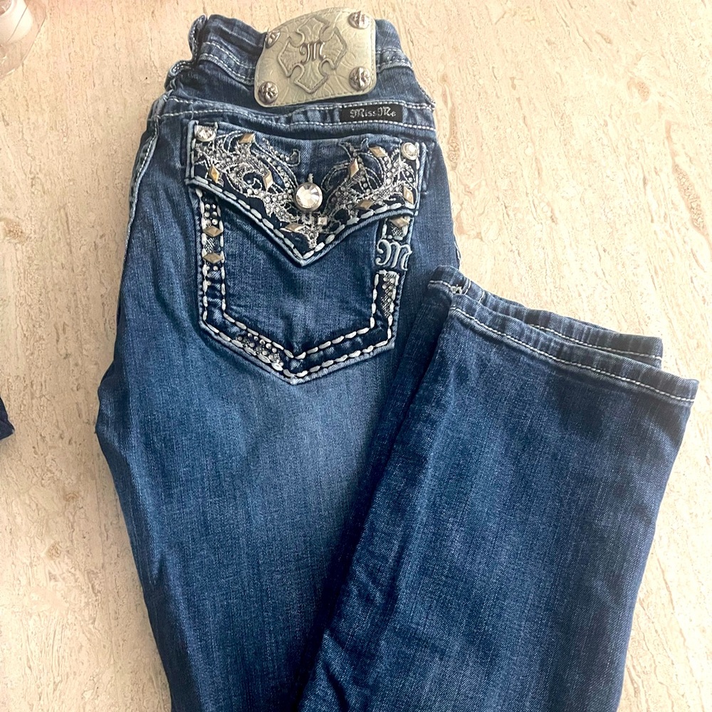 Women’s Miss Me Signature Straight Leg Jeans Size 30